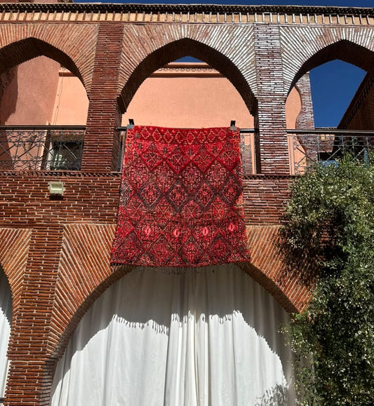 Boujdour – Handmade Red Moroccan Rug