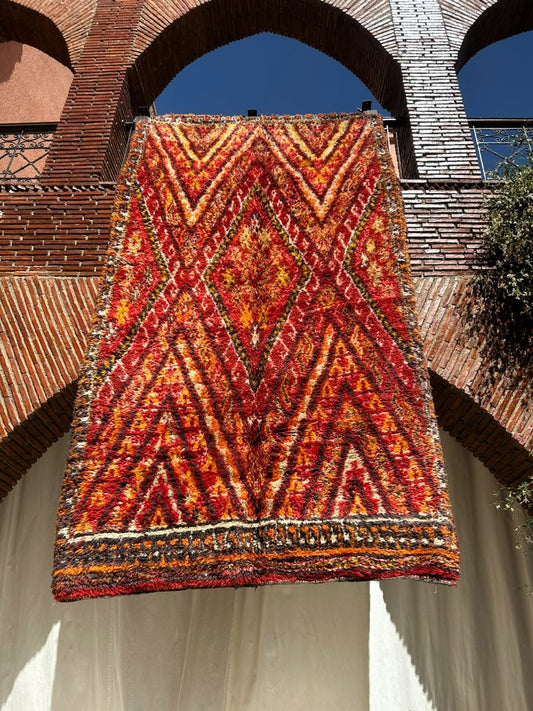 Foum Zguid – Handmade Red Moroccan Rug