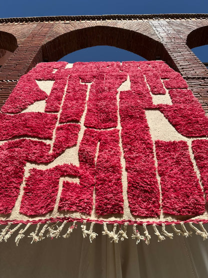 Al Hoceïma – Handmade Pink Moroccan Rug