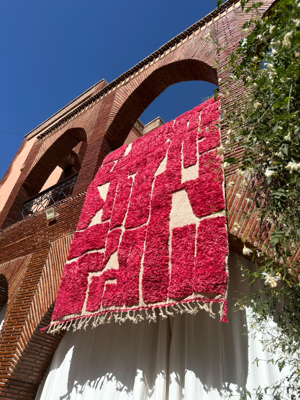 Al Hoceïma – Handmade Pink Moroccan Rug