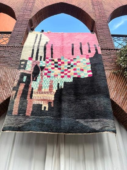 Anfa – Handmade Colorful Checkered Rug