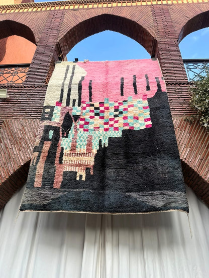 Anfa – Handmade Colorful Checkered Rug