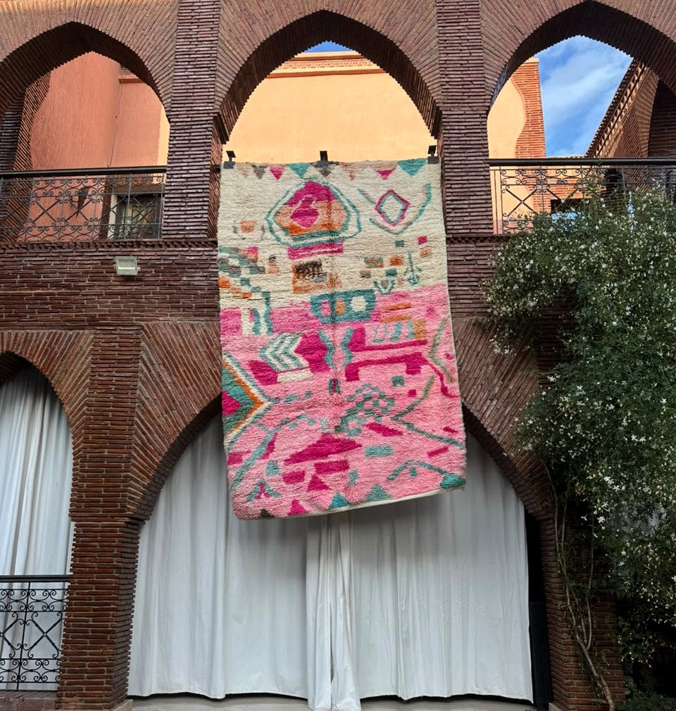 Guercif – Handmade Pink Moroccan Rug