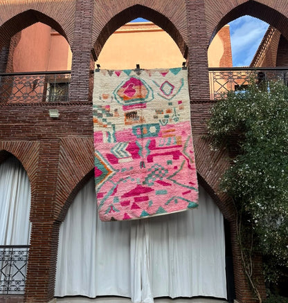 Guercif – Handmade Pink Moroccan Rug