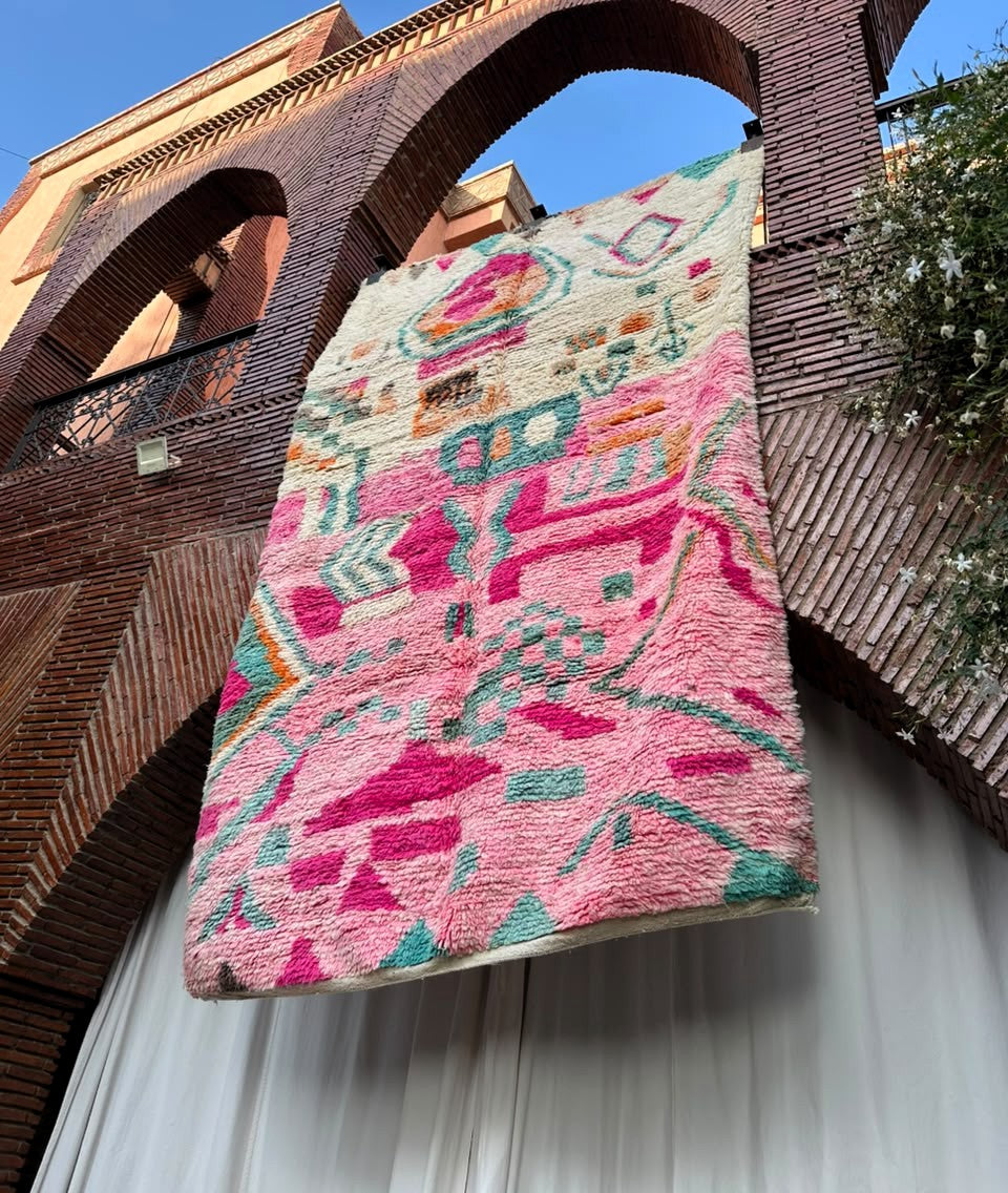 Guercif – Handmade Pink Moroccan Rug