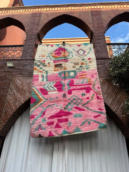 Guercif – Handmade Pink Moroccan Rug