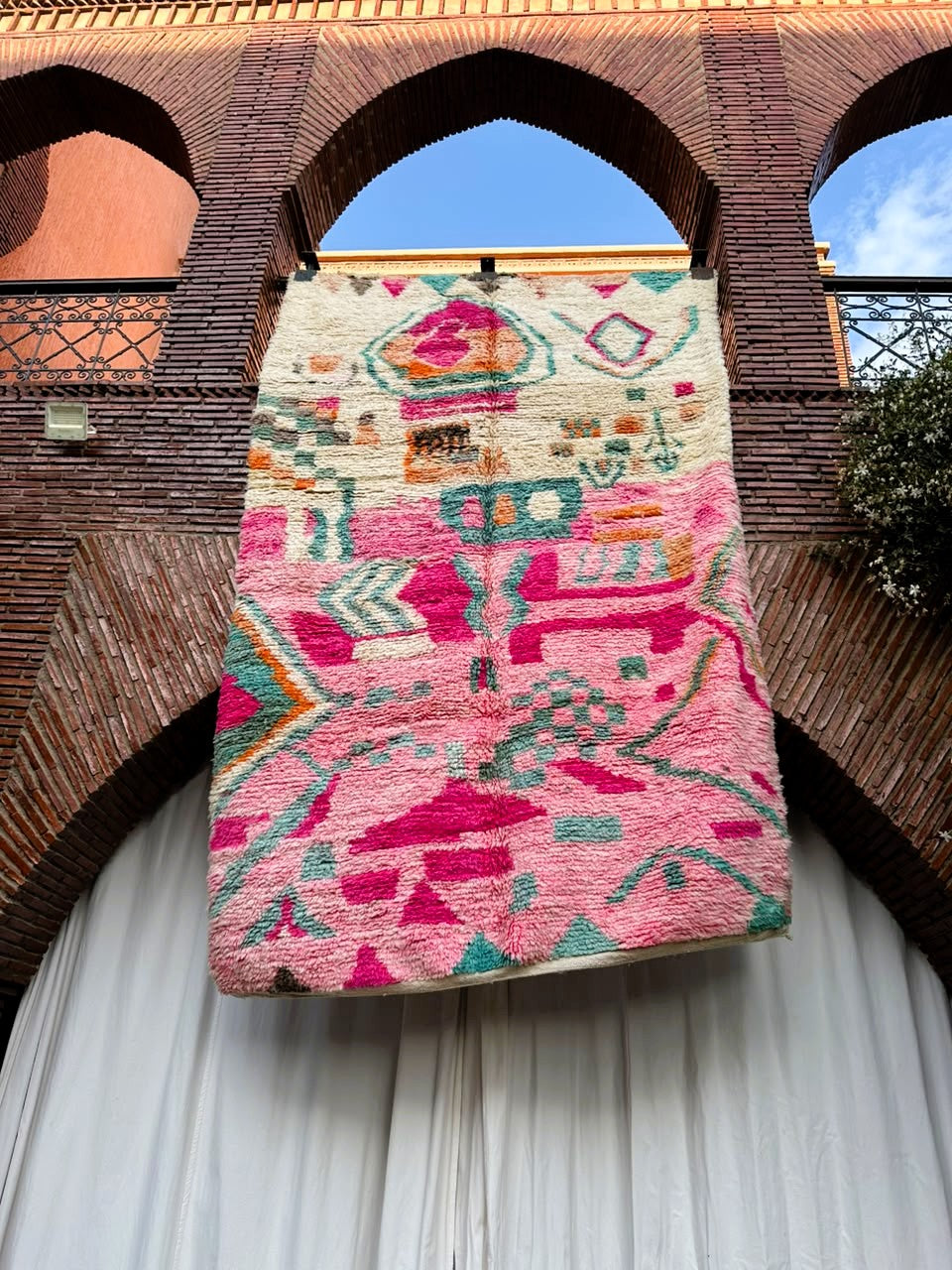 Guercif – Handmade Pink Moroccan Rug