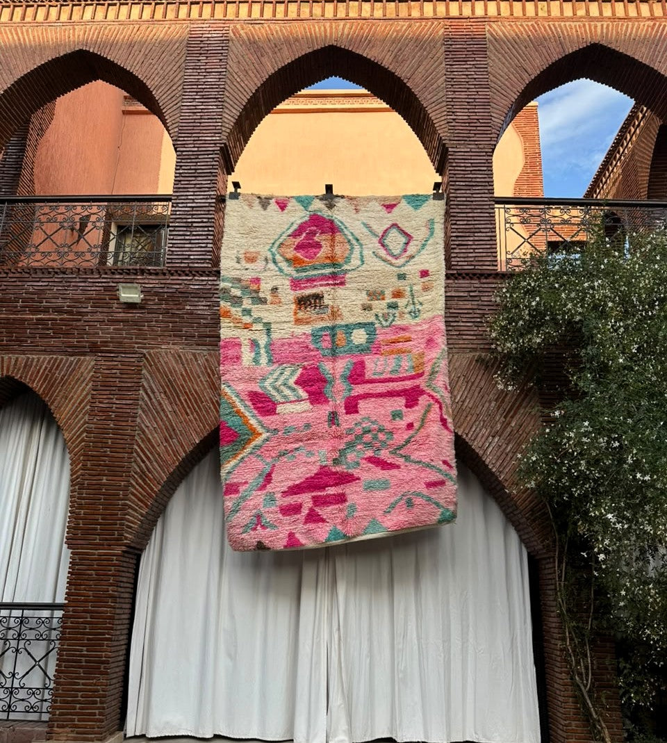 Guercif – Handmade Pink Moroccan Rug