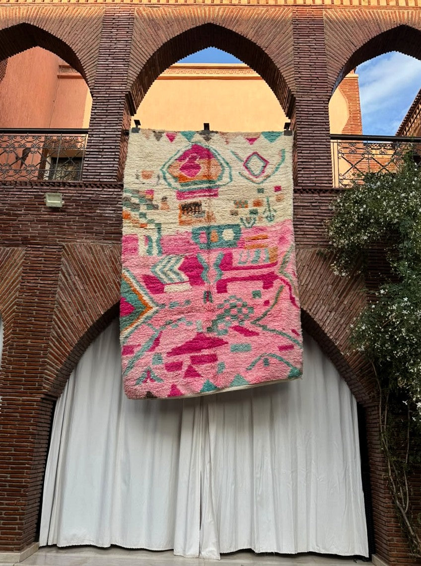 Guercif – Handmade Pink Moroccan Rug