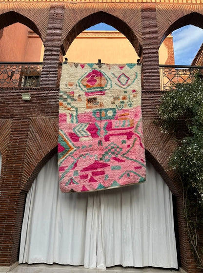 Guercif – Handmade Pink Moroccan Rug