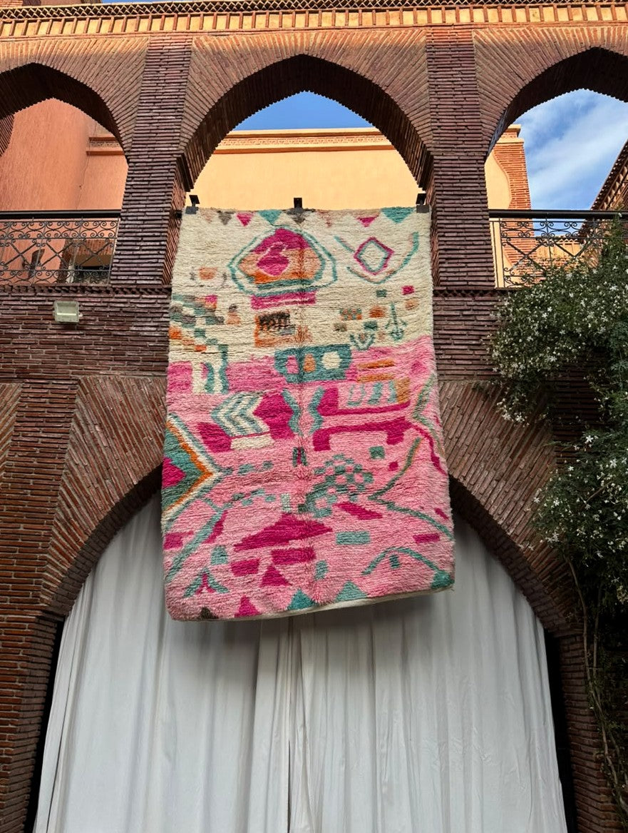 Guercif – Handmade Pink Moroccan Rug
