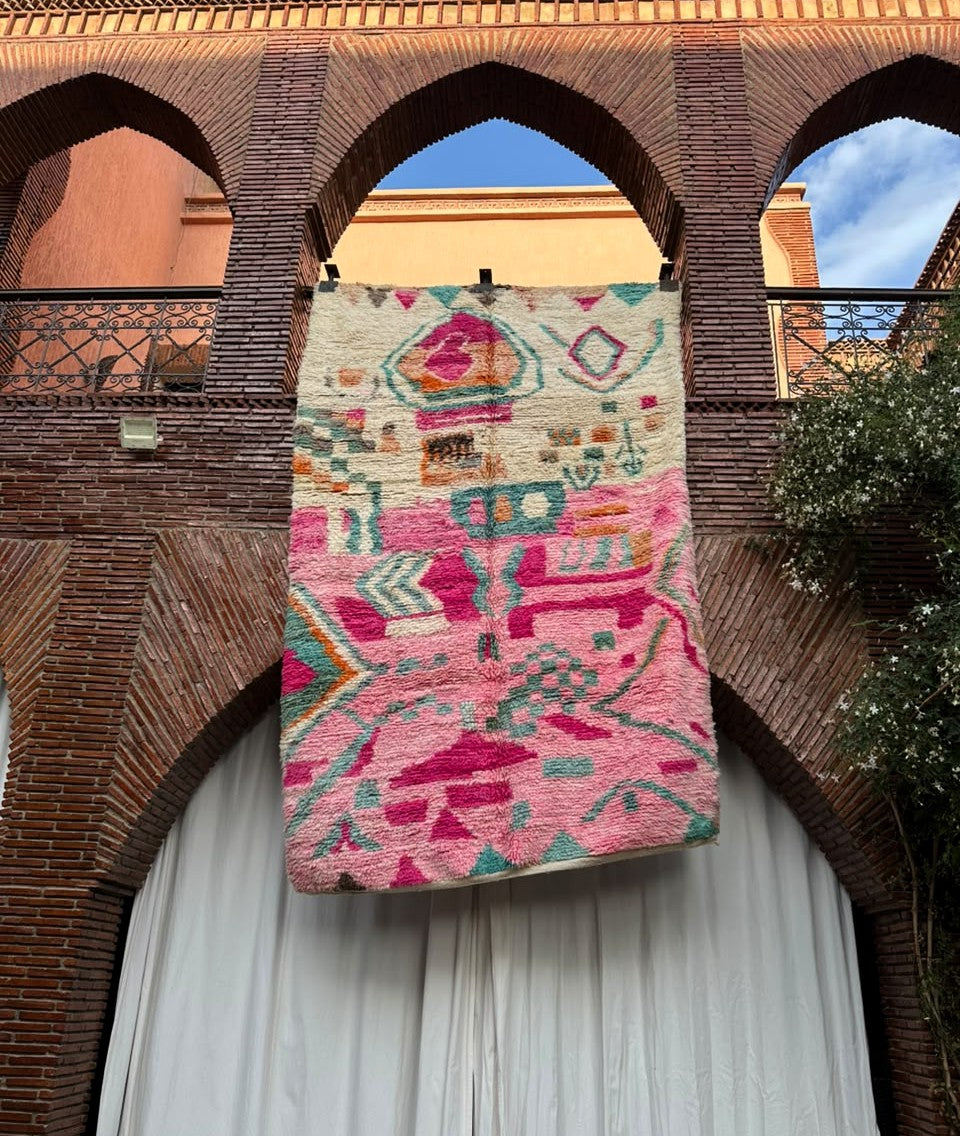 Guercif – Handmade Pink Moroccan Rug