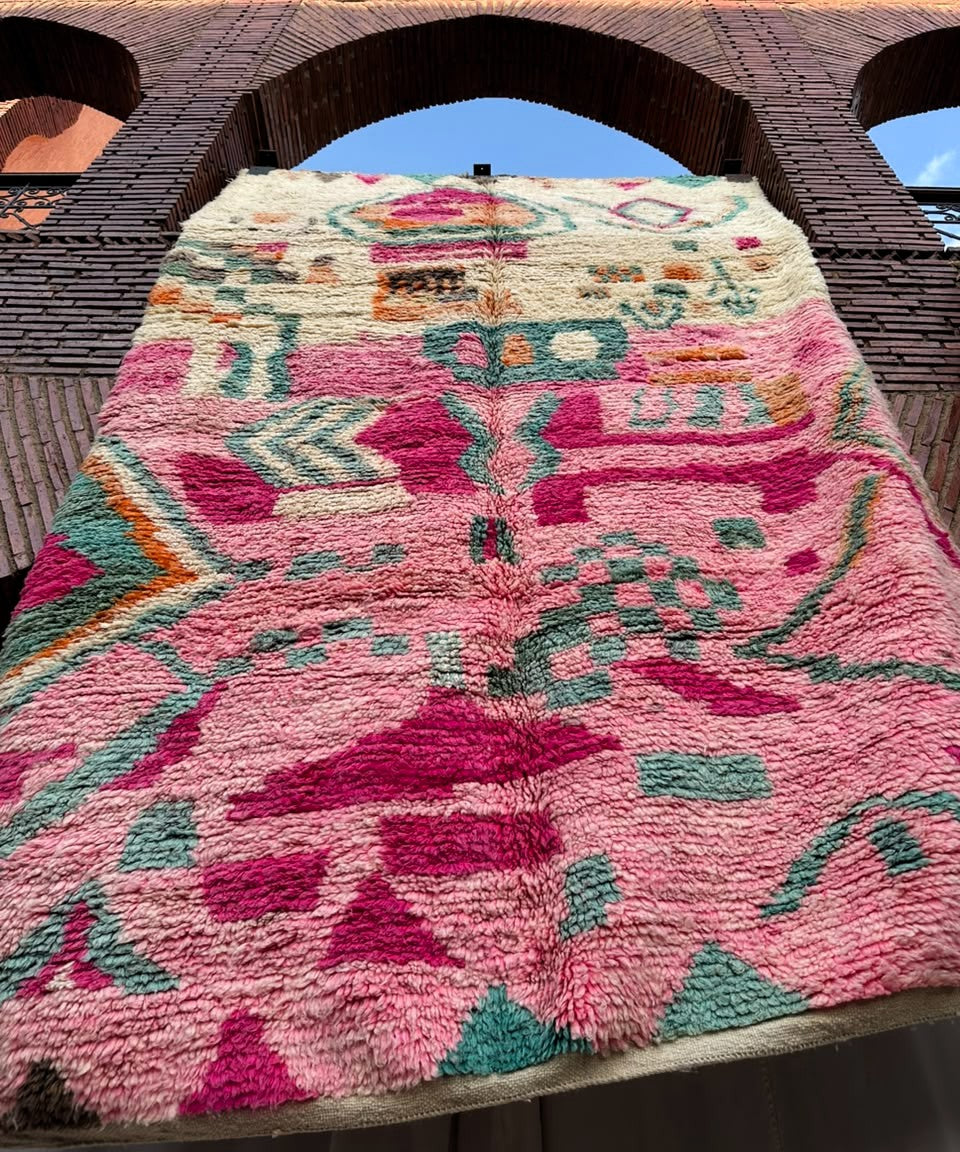 Guercif – Handmade Pink Moroccan Rug