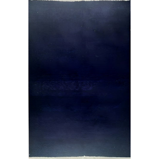 Midnight serenity - handcrafted natural wool rug 300x200 cm