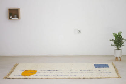 Oujda – Handmade Blue Moroccan Rug