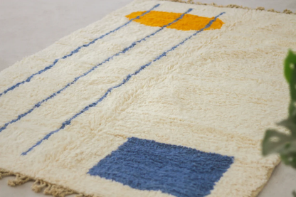 Oujda – Handmade Blue Moroccan Rug