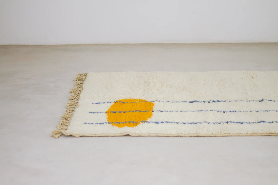 Oujda – Handmade Blue Moroccan Rug