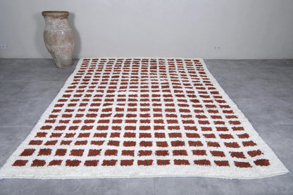 Rustic Checker: Authentic Hand knotted Moroccan Wool Rug - Multiple sizes