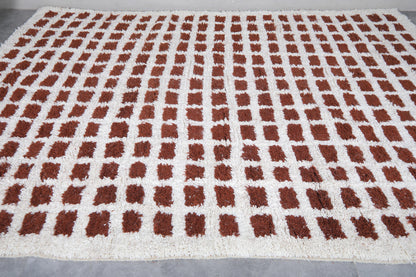 Rustic Checker: Authentic Hand knotted Moroccan Wool Rug - Multiple sizes