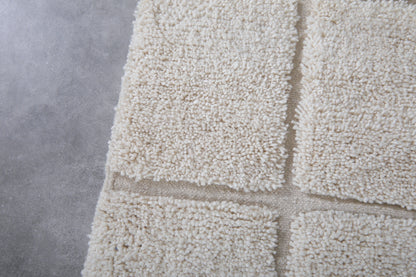 White Grid : Tapis en laine marocain fabriqué à la main - plusieurs tailles