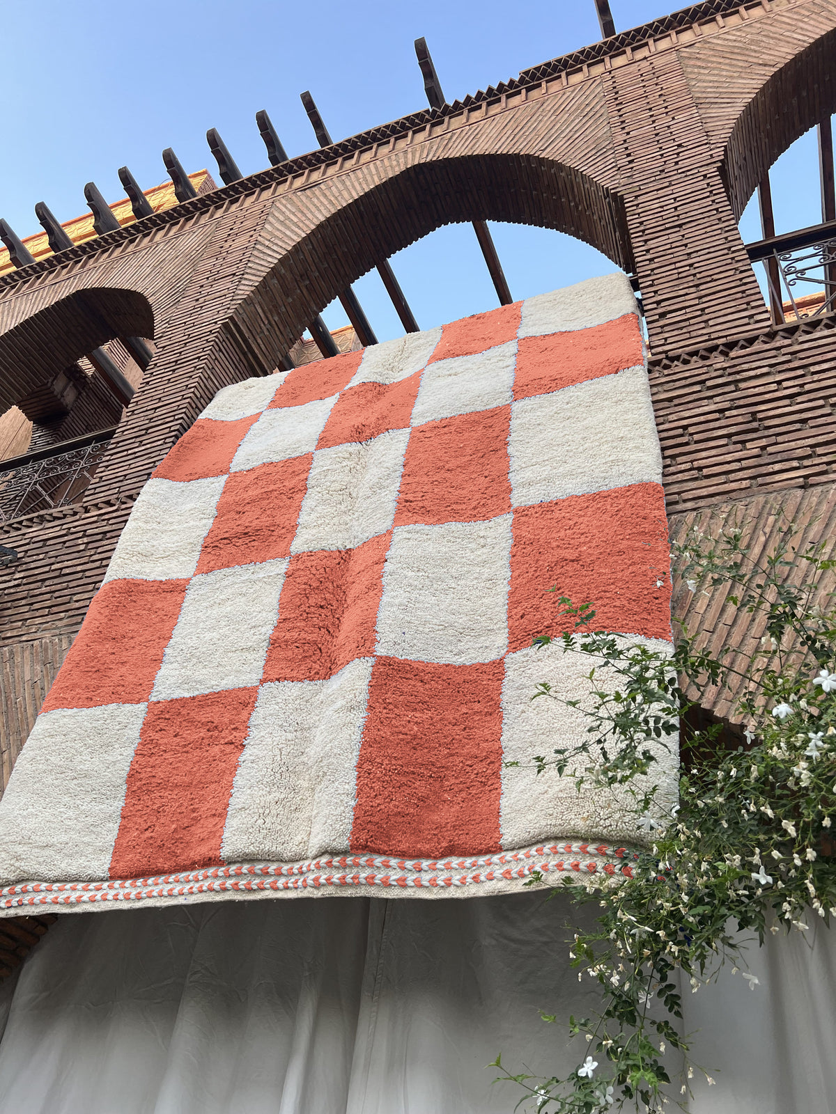 Meknès – Handmade Checkered Moroccan Rug