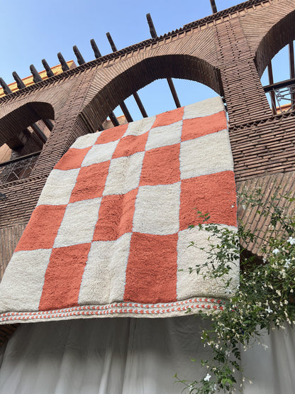 Meknès – Handmade Checkered Moroccan Rug