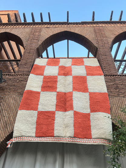 Meknès – Handmade Checkered Moroccan Rug