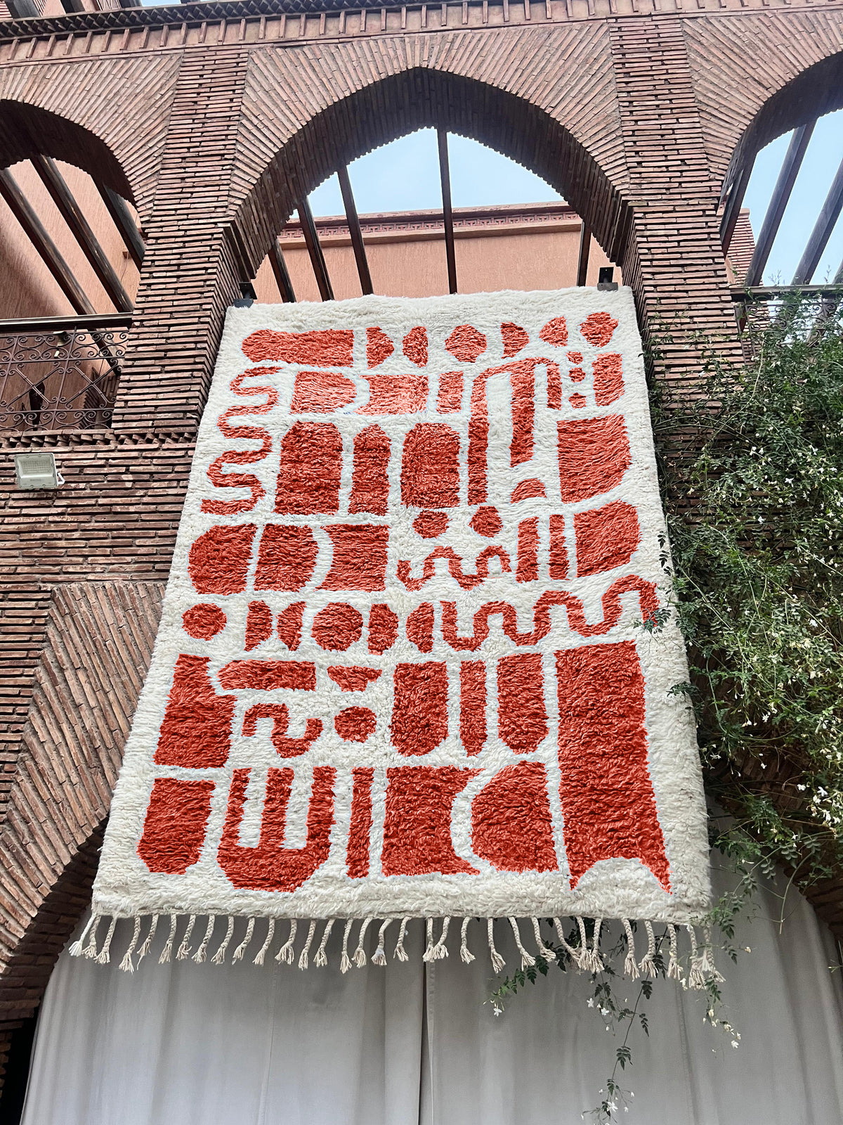Sefrou – Handmade Red Moroccan Rug