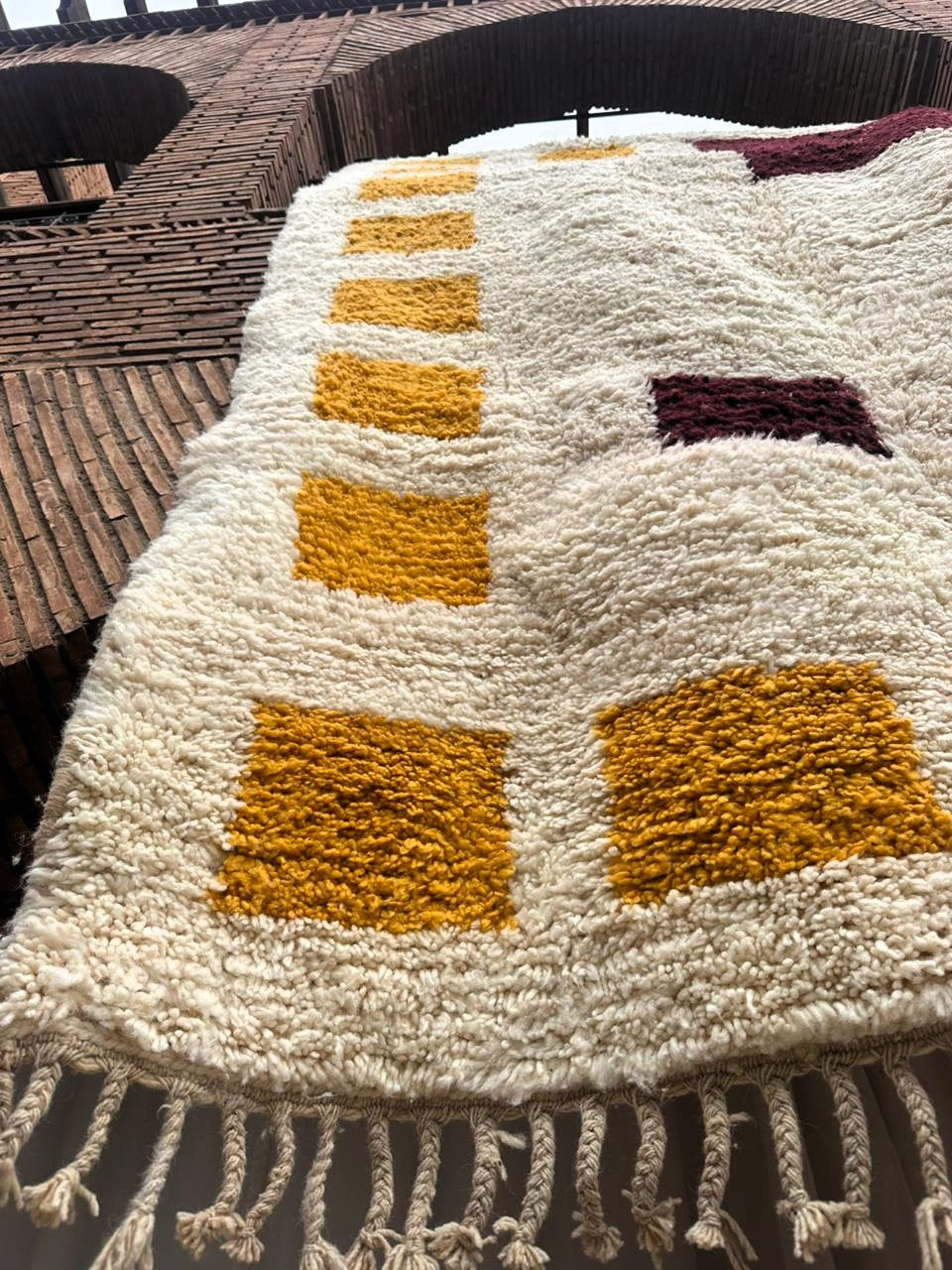 Boumalne – Handmade Yellow Moroccan Rug