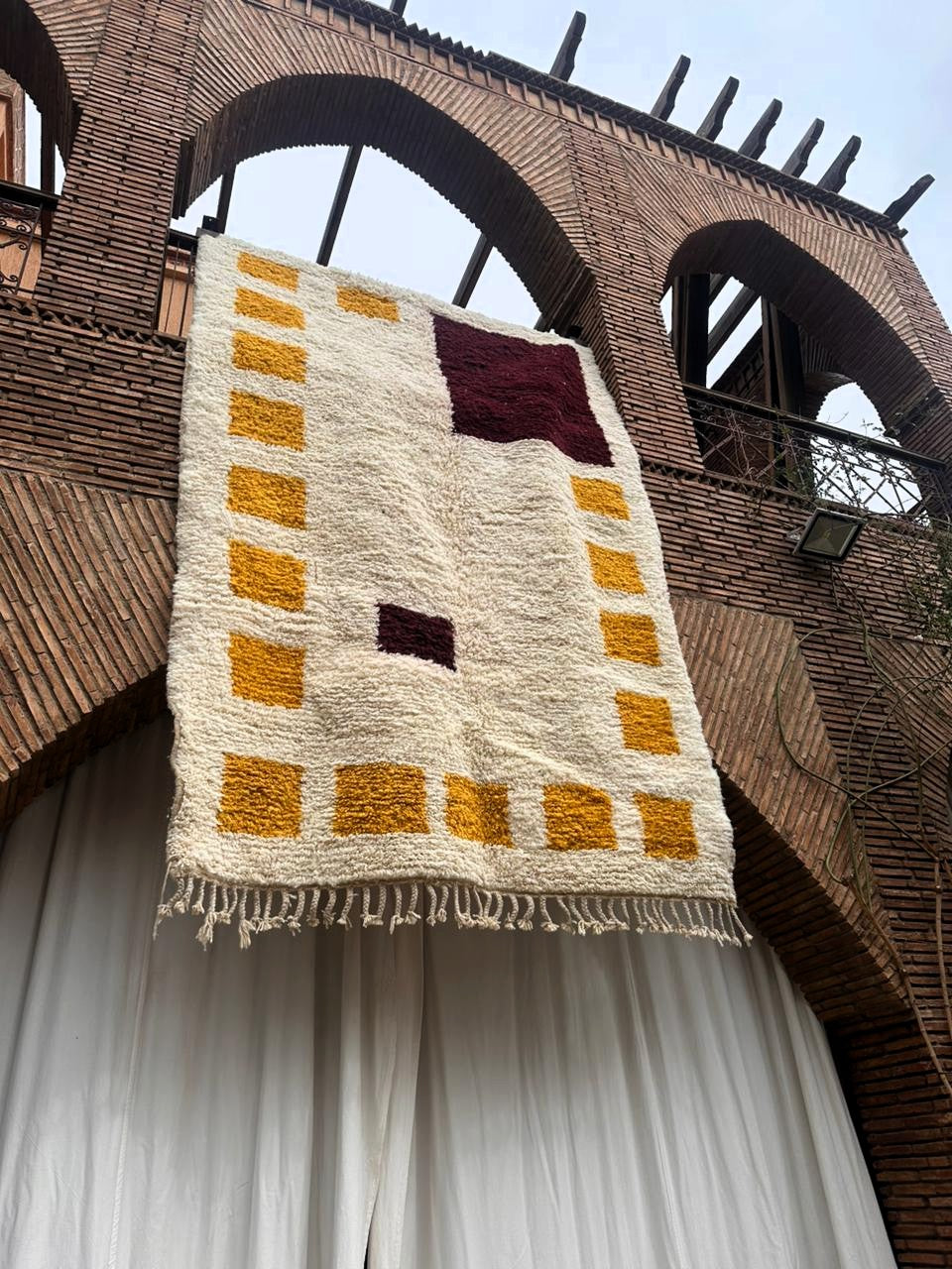 Boumalne – Handmade Yellow Moroccan Rug