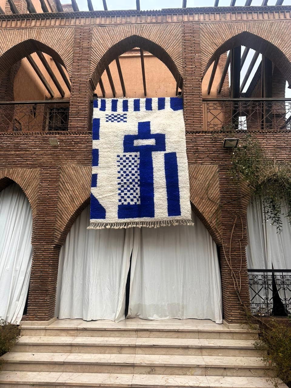 Taza – Handmade Blue Moroccan Rug