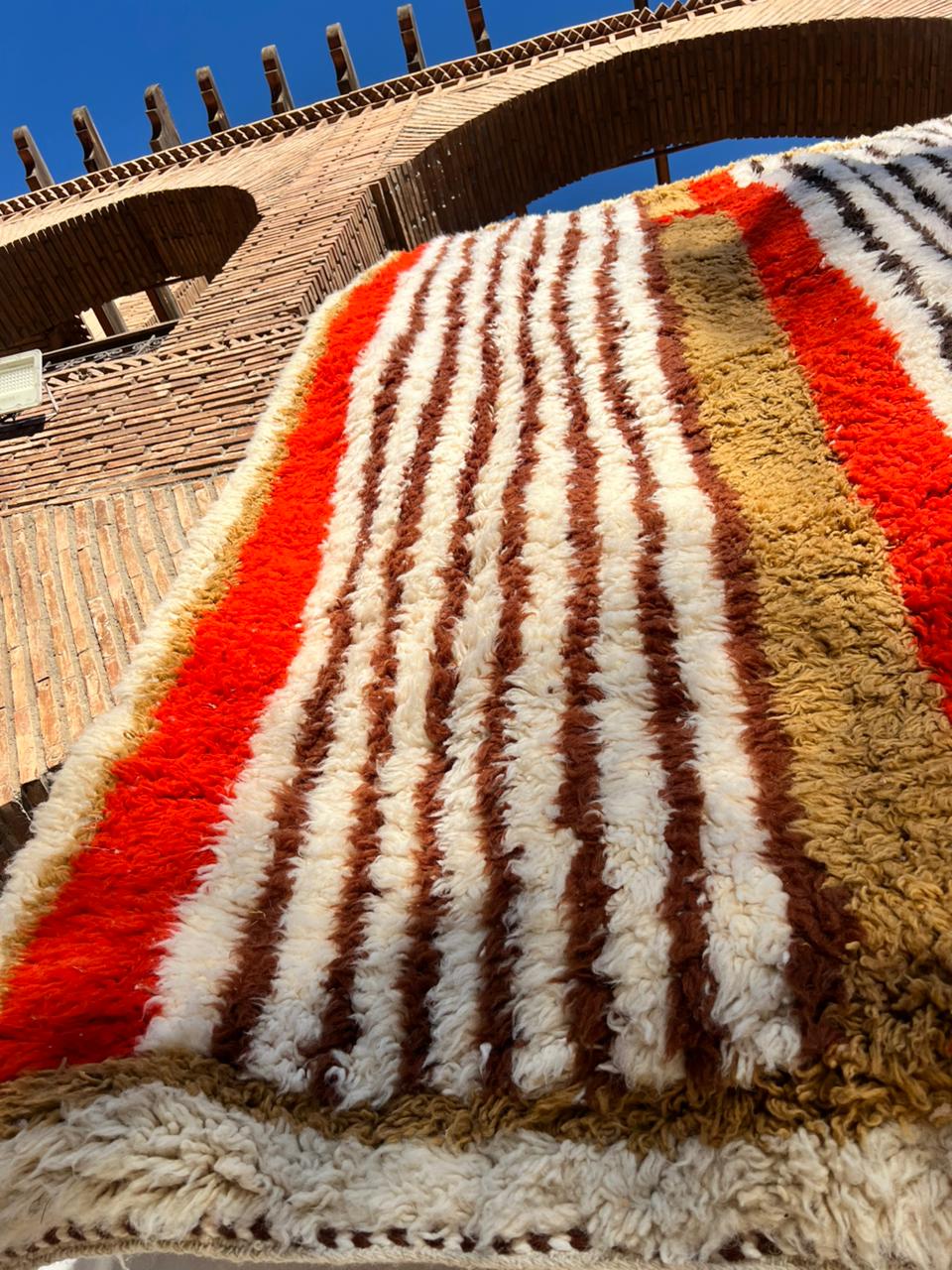 Taznakht – Handmade Striped Moroccan Rug