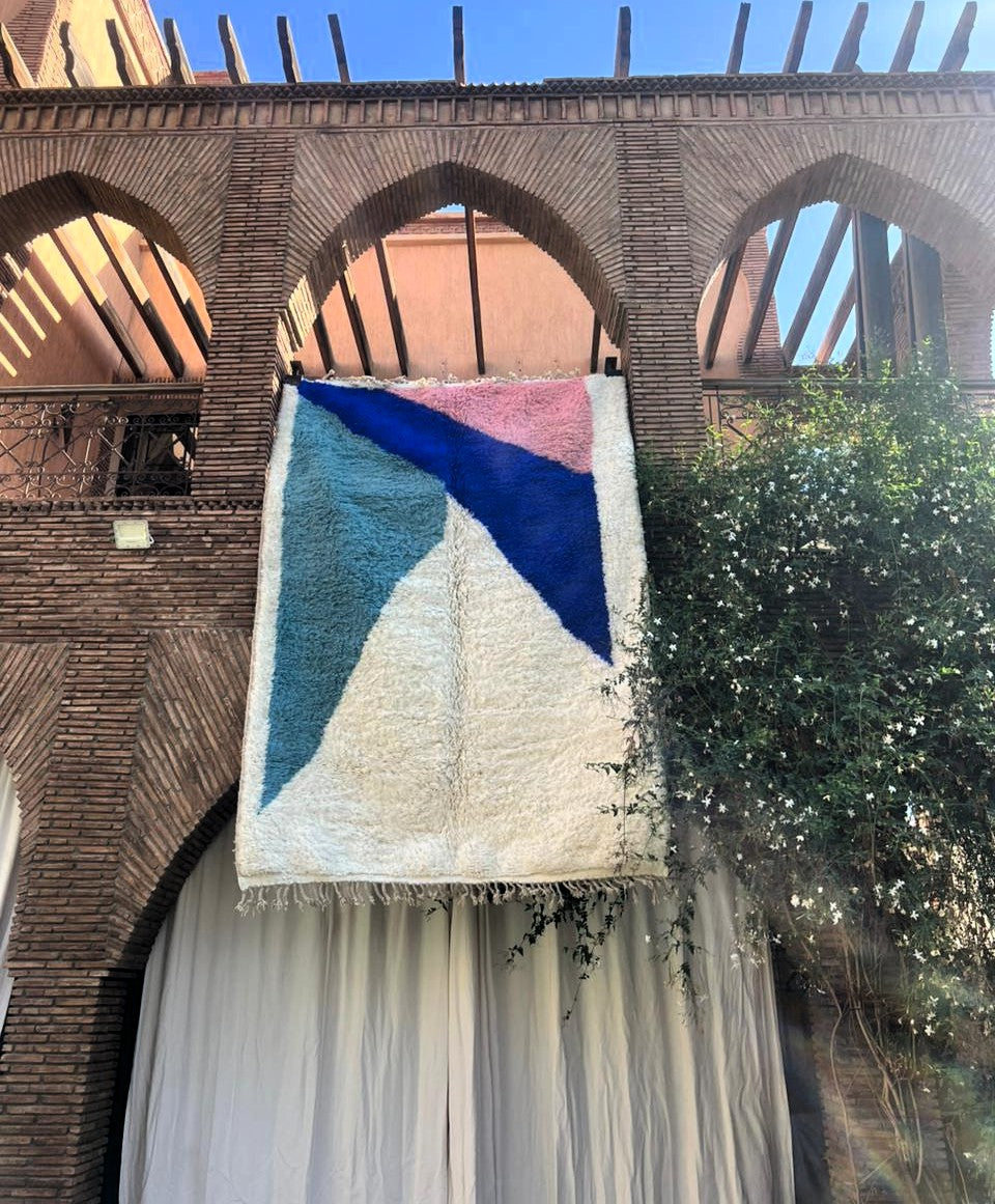 Tanger – Handmade Blue Moroccan Rug