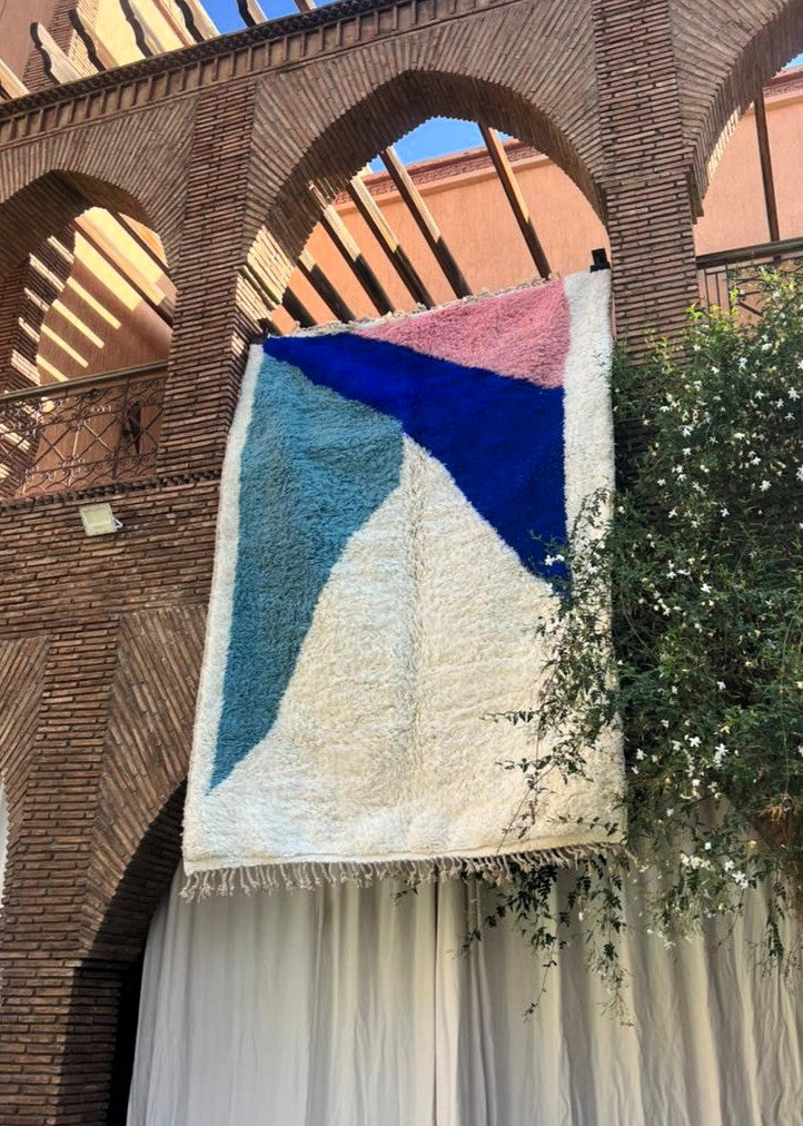 Tanger – Handmade Blue Moroccan Rug