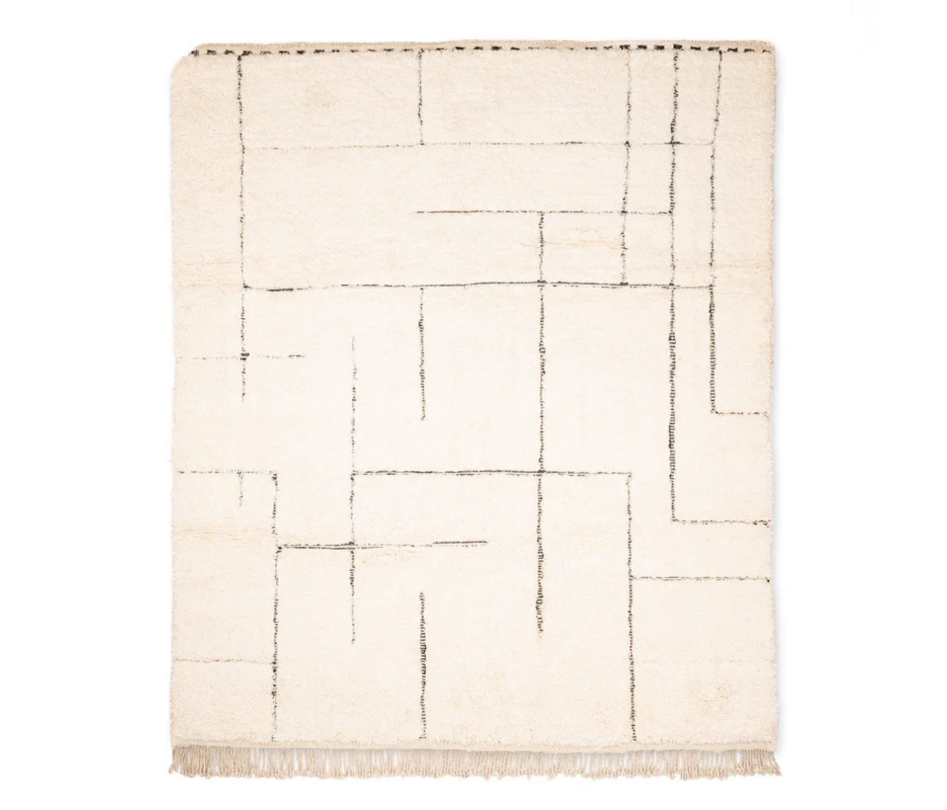 Atlas white Handmade Moroccan rug