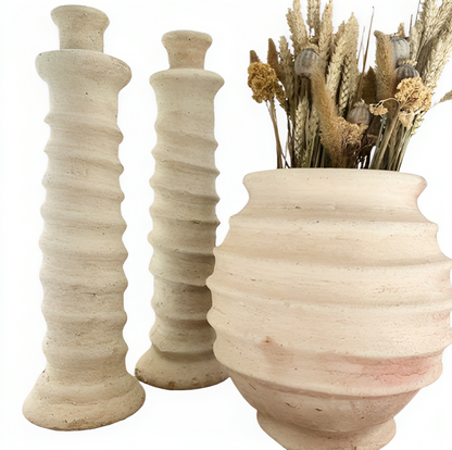 Ensemble de 3 : Ensemble de vases en poterie Desert Dunes