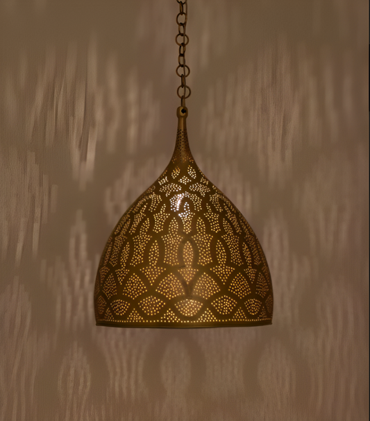 Copper mirage: dream weaver pendant light-38x33 cm