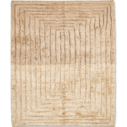 Whispering Dunes: Artisanal Moroccan Wool Rug-Large-300x200cm