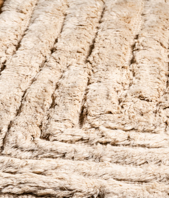 Whispering Dunes: Handgefertigter marokkanischer Wollteppich, groß, 300 x 200 cm