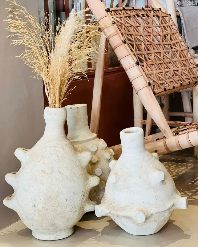 Grand vase en poterie orbe céleste