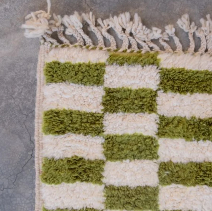 Damier de Rabat - tapis en laine tissé à la main - Plusieurs tailles