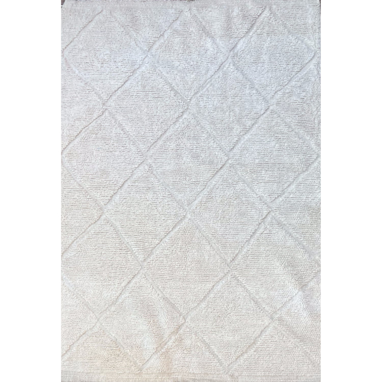 Serenity - Authentic white handwoven wool rug - 300 x 200 cm