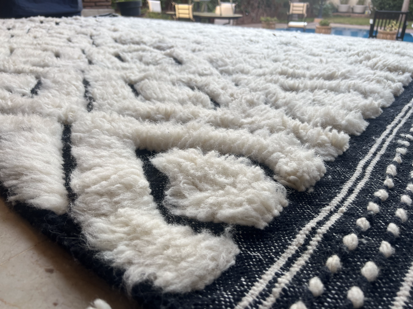 TAN TAN handwoven wool rug- Multiple sizes