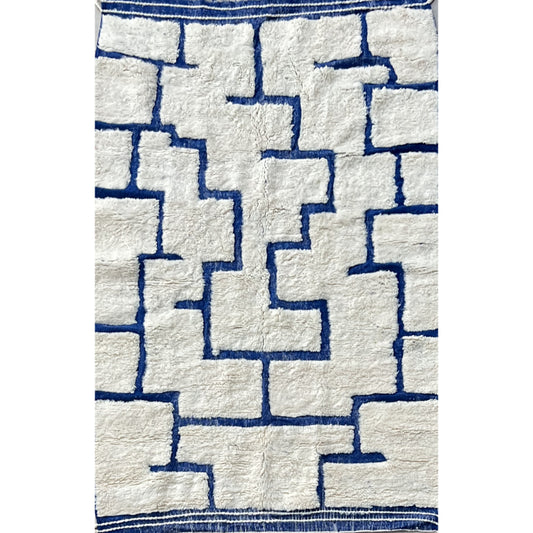 Lattice luxe handwoven wool rug- 260x160cm