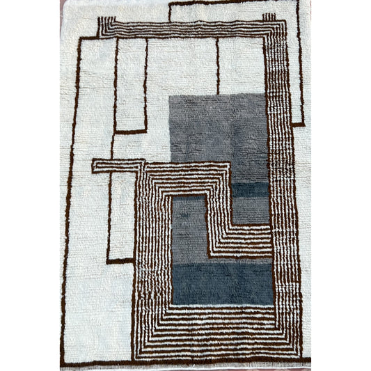Vloerkleed gefluister van wol, handgemaakt, 300x200