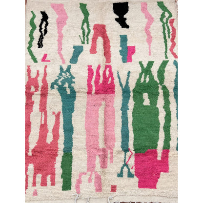 Canvas of Whimsy – Handwoven Wool Moroccan Rug, 300x200 cm