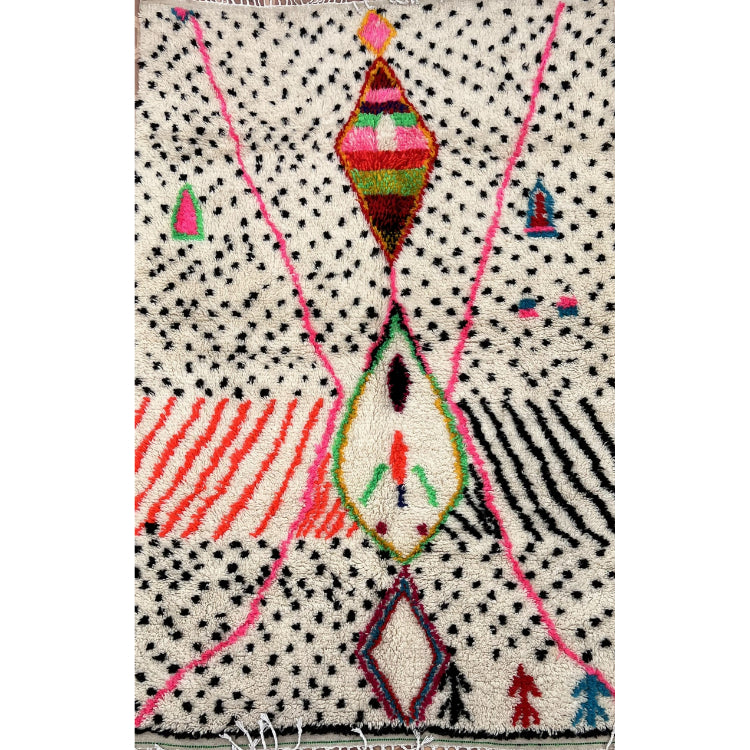 Zagora – Einzigartiger handgewebter Berberteppich aus Wolle, 317 x 175 cm