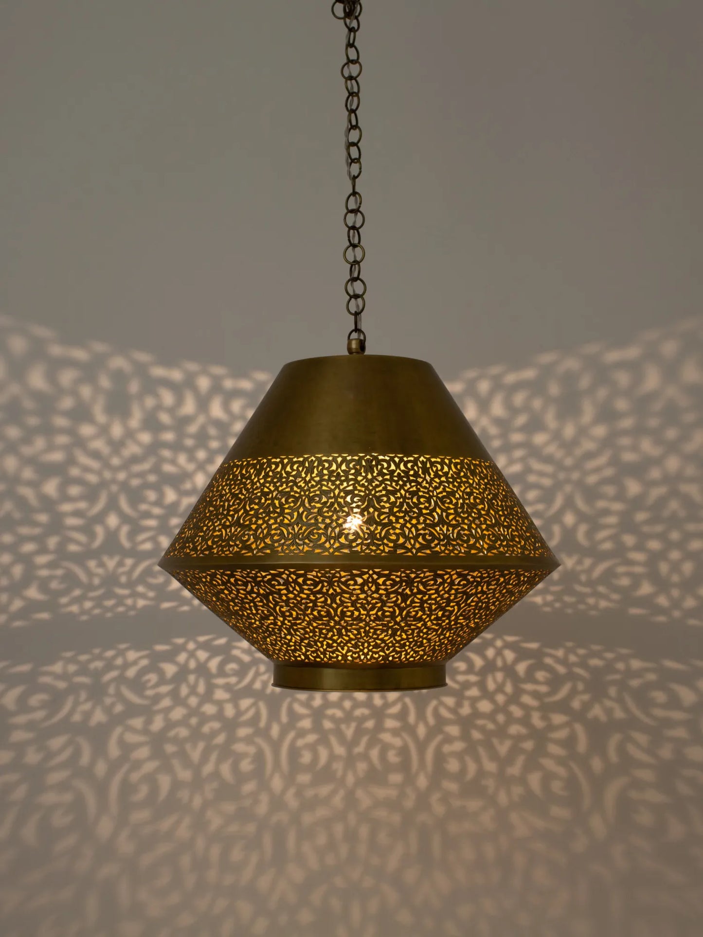 Koperen gloed hanglamp-XL, 56x52 cm