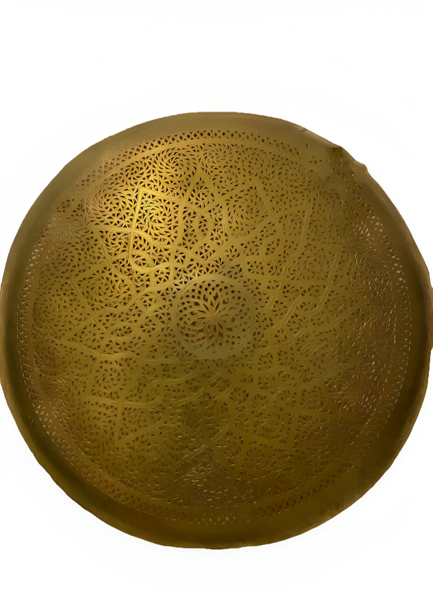 Golden Mandala: copper handcrafted wall light, 50 cm