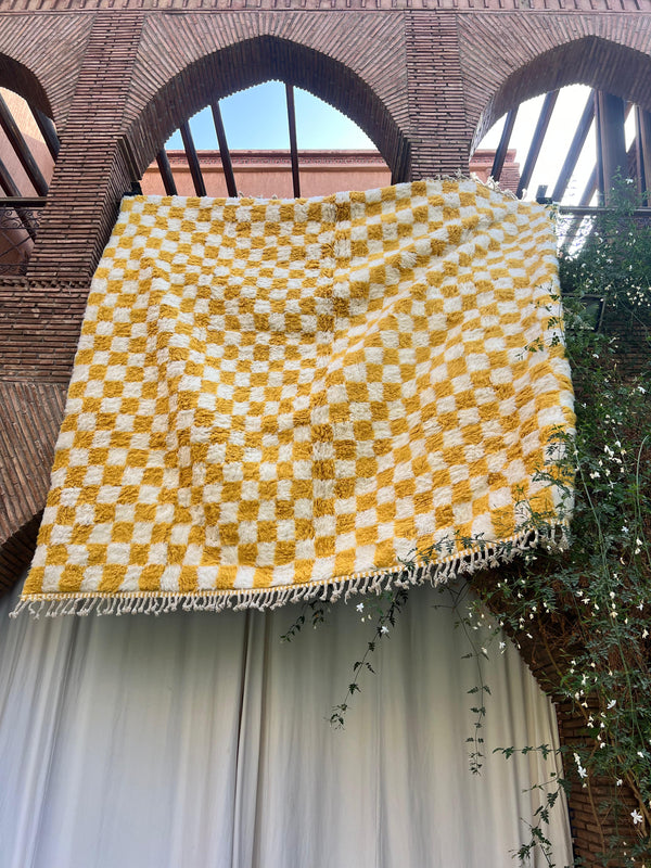 Checkered Moroccan Rug